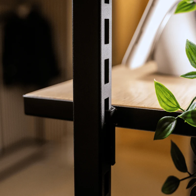 Frame Walk-In 1 colonne système d'étagères avec commode - (2 étagères + 1 commode)