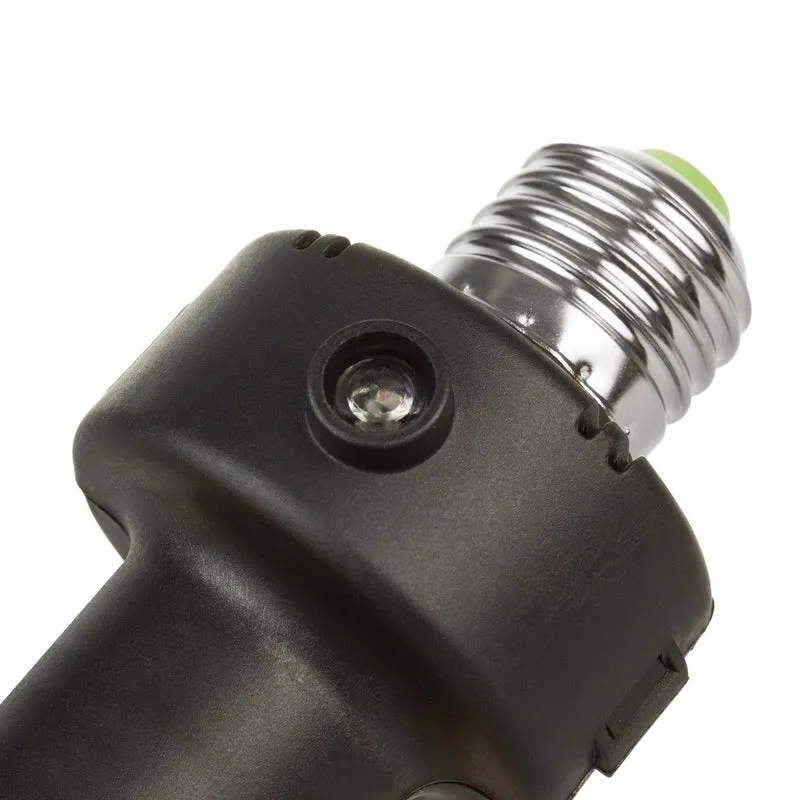 Maclean E27 Light Bulb Socket, 100W, with Twilight Sensor and Timer, MCE21B, 4 pieces