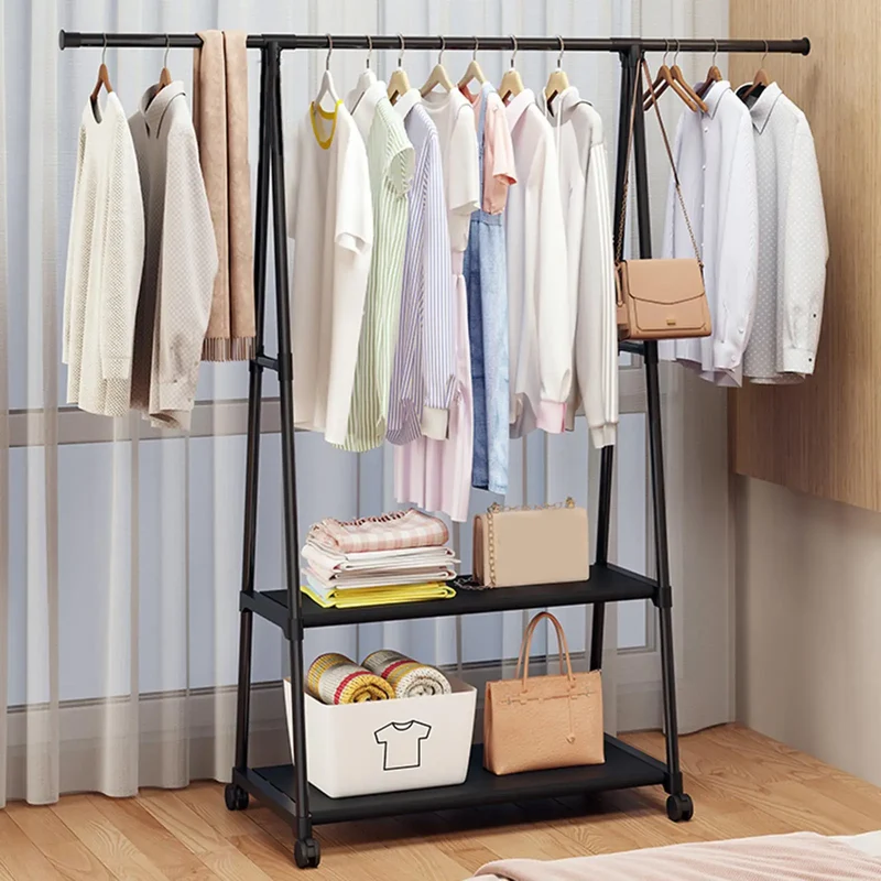 Portant Robuste Métallique sur Roulettes – Solution Solide pour Chambre, Robes et Manteaux
