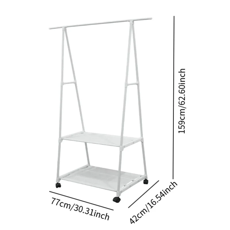 Portant Robuste Métallique sur Roulettes – Solution Solide pour Chambre, Robes et Manteaux