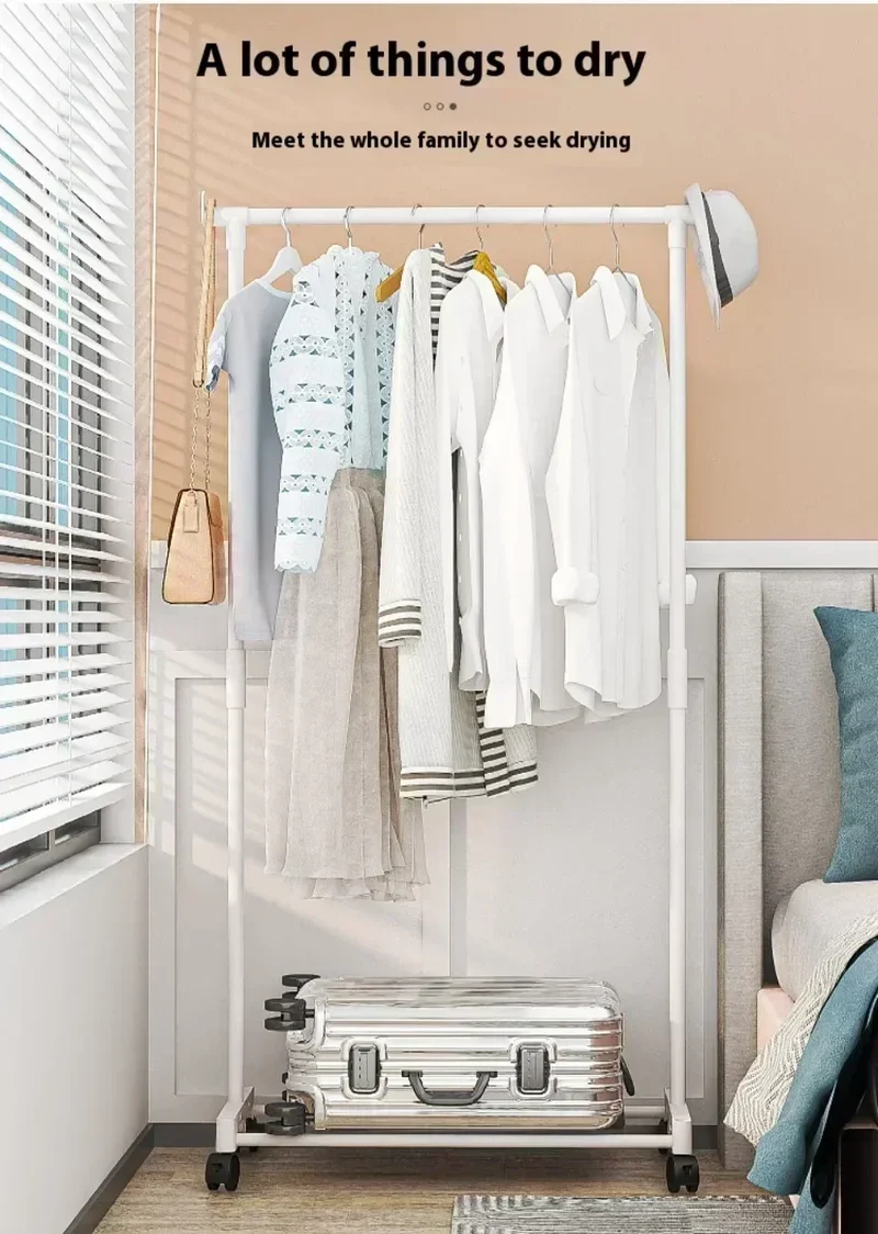 Portant à Roulettes Multi-Niveaux – Support de Séchage Modulable pour Chambre, Vêtements et Accessoires