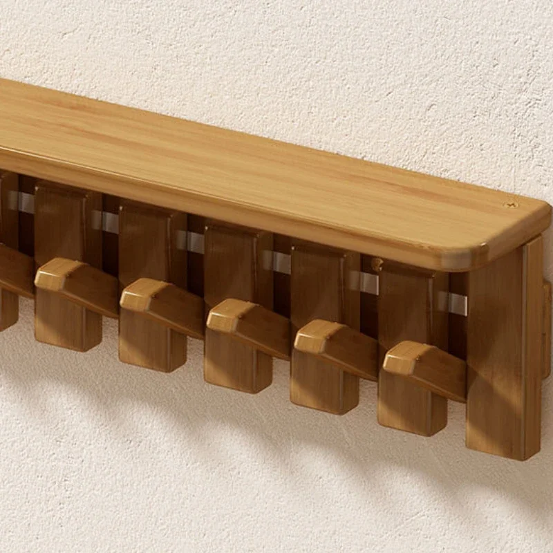 Étagère Murale Modulaire en Bois – Porte-Manteau Multifonction Économiseur d’Espace pour Salon