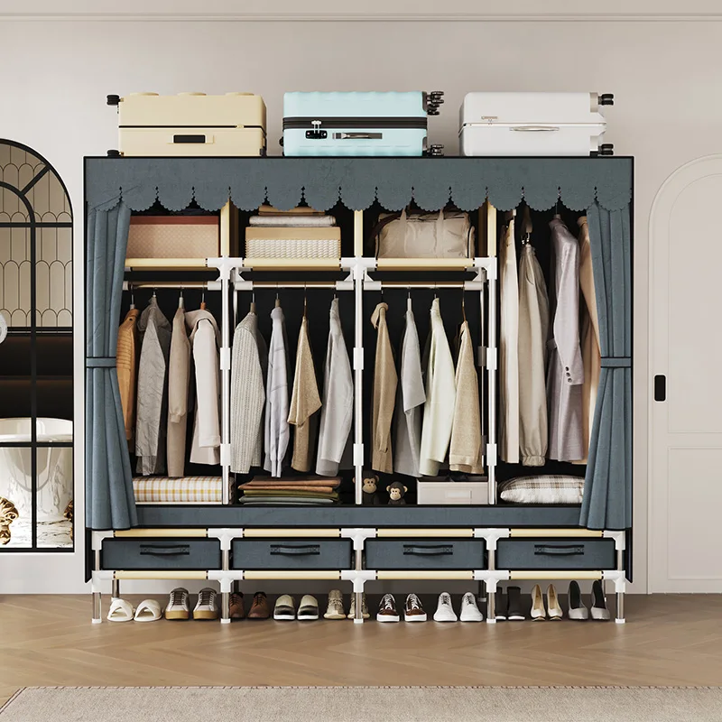 Armoire Individuelle en Tissu – Organisateur Portable Idéal pour Studio, Location et Dortoir