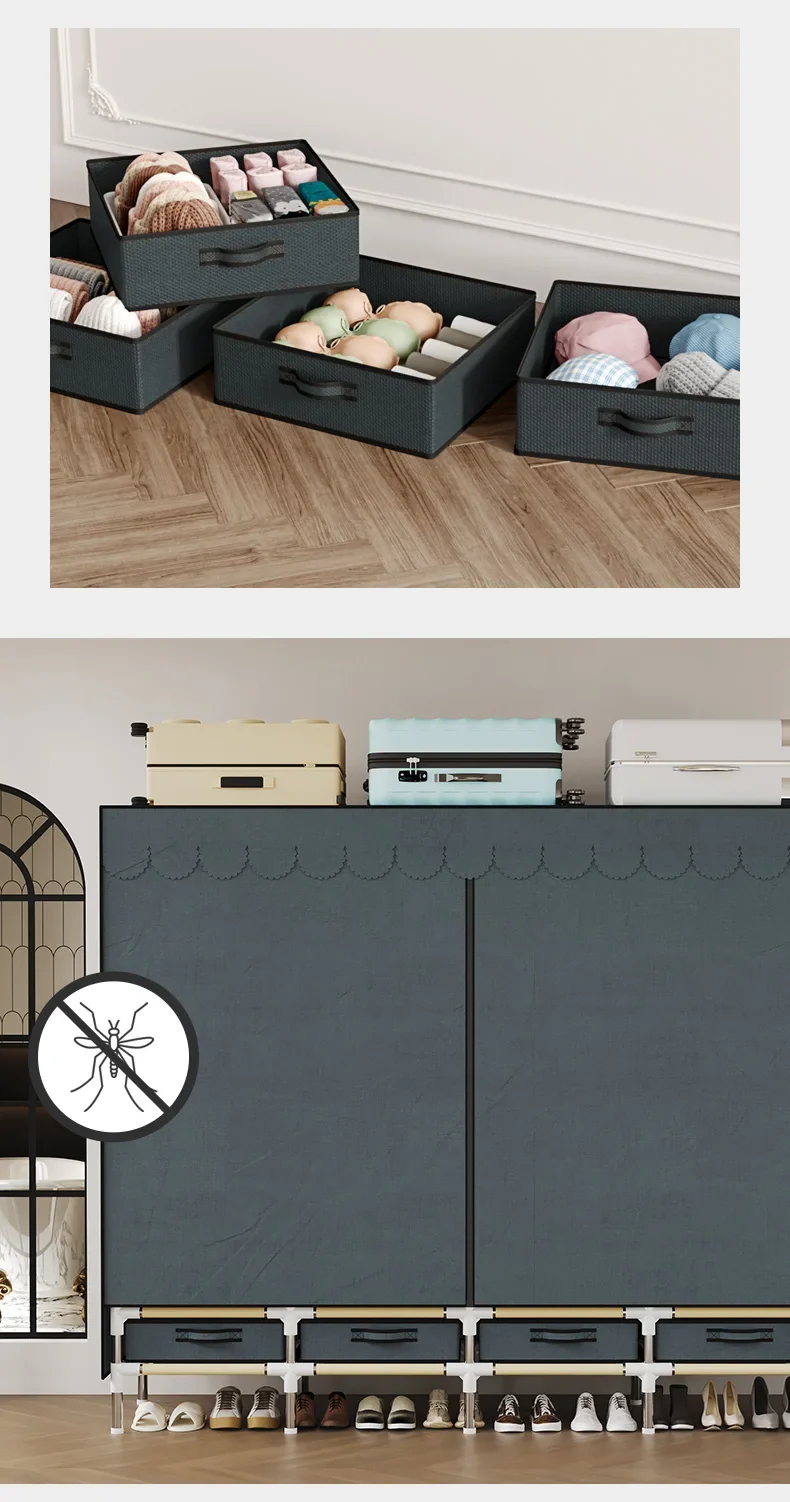 Armoire Individuelle en Tissu – Organisateur Portable Idéal pour Studio, Location et Dortoir