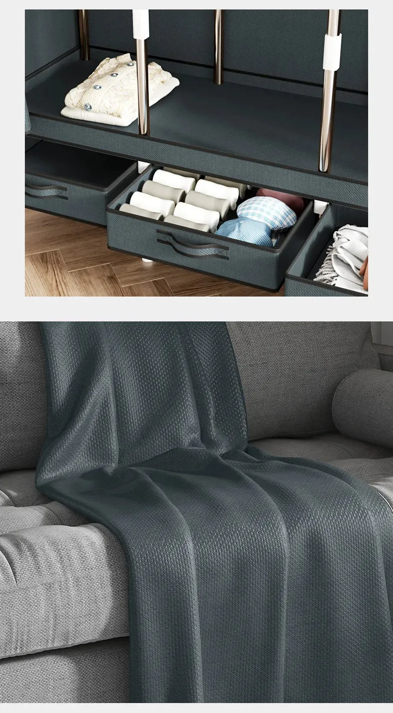 Armoire Individuelle en Tissu – Organisateur Portable Idéal pour Studio, Location et Dortoir