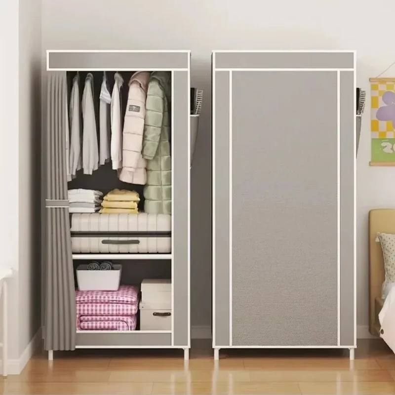 Armoire Solide Anti-Poussière Multi-Couches – Rangement Pratique et Stable pour Chambre et Dressing