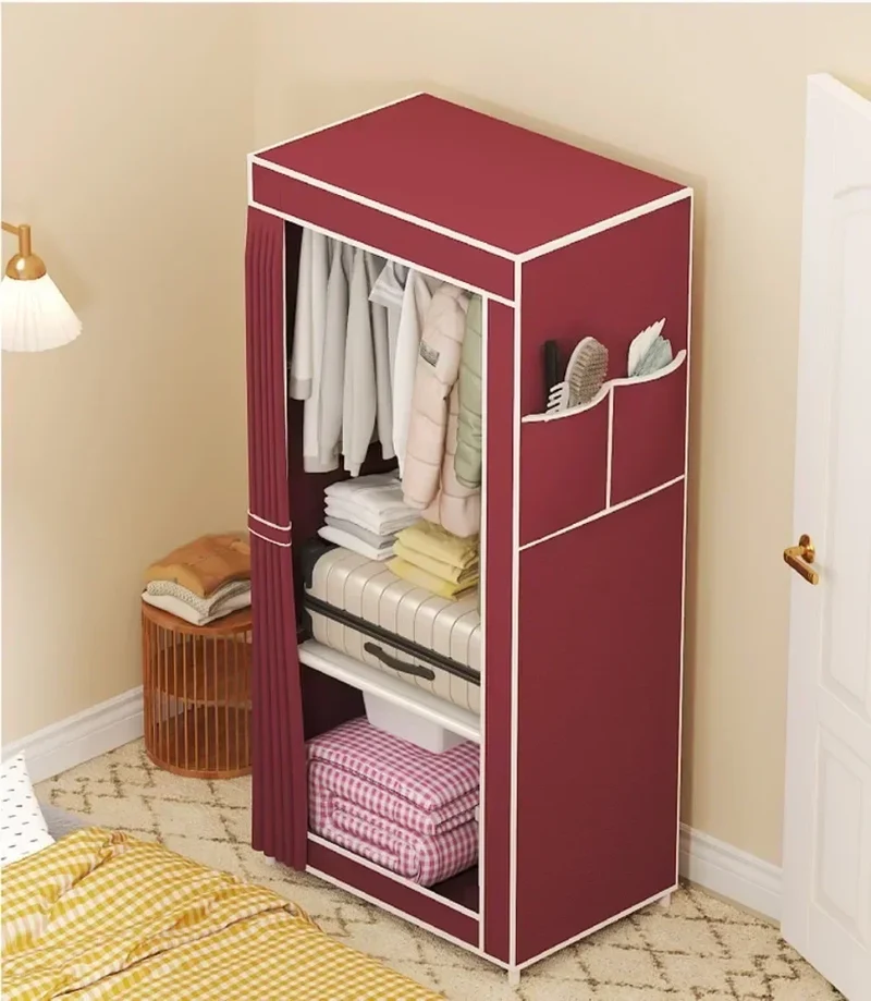Armoire Solide Anti-Poussière Multi-Couches – Rangement Pratique et Stable pour Chambre et Dressing