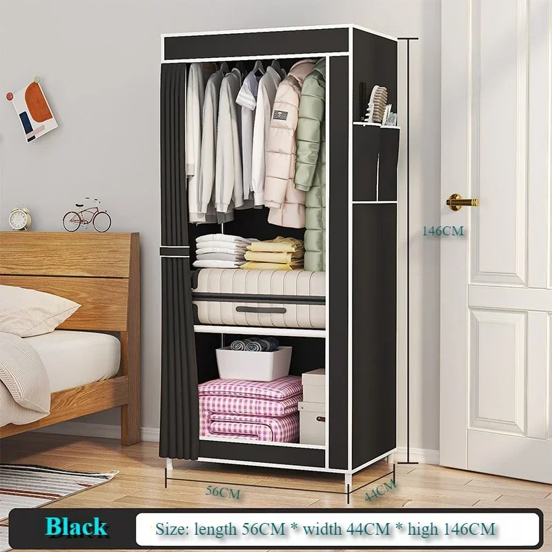 Armoire Solide Anti-Poussière Multi-Couches – Rangement Pratique et Stable pour Chambre et Dressing