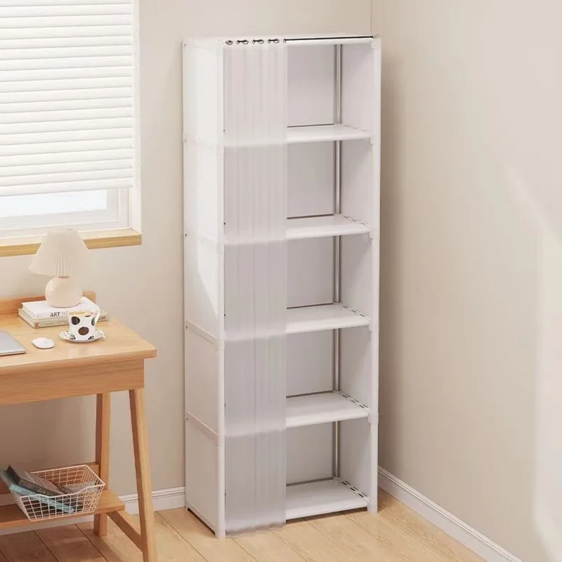 Armoire Chambre Multi-Niveaux Anti-Poussière – Grande Capacité, Montage Facile, Étagères Modulables