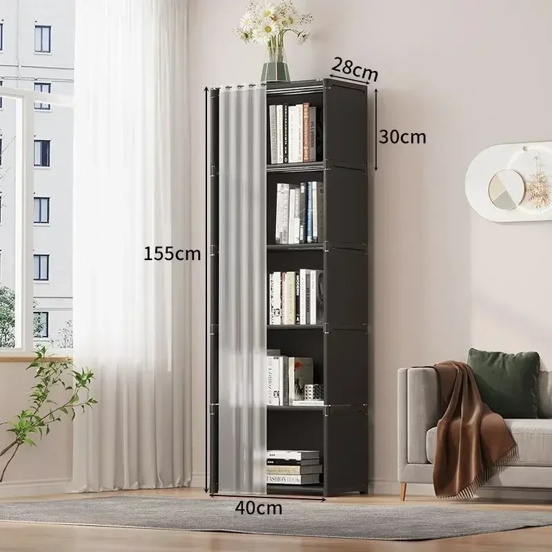 Armoire Chambre Multi-Niveaux Anti-Poussière – Grande Capacité, Montage Facile, Étagères Modulables