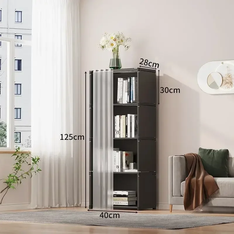 Armoire Chambre Multi-Niveaux Anti-Poussière – Grande Capacité, Montage Facile, Étagères Modulables