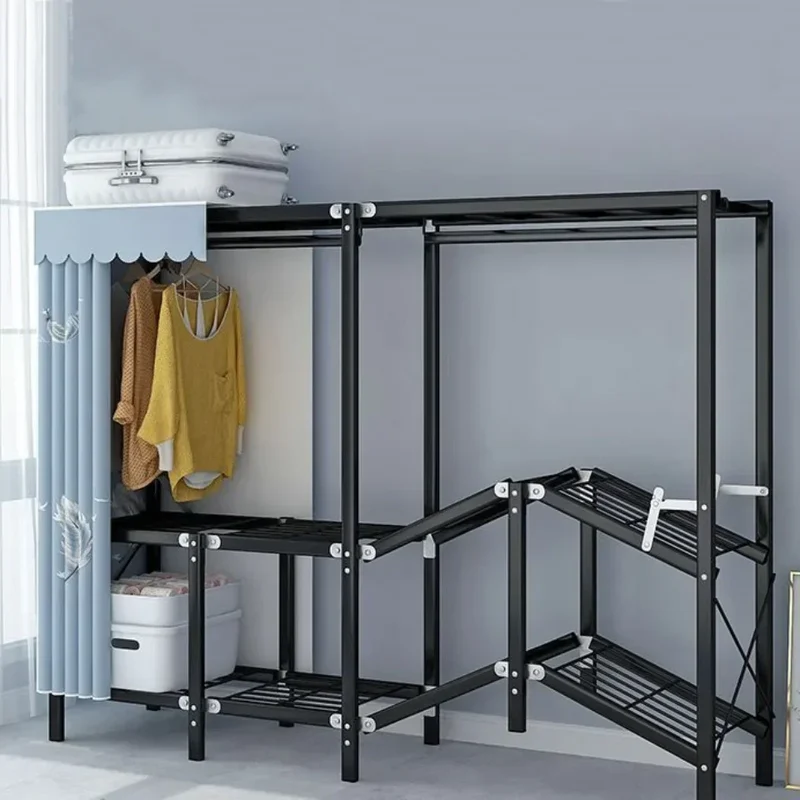 Armoire Pliable Métallique Anti-Poussière – Rangement Simple et Pratique pour Chambres et Appartements
