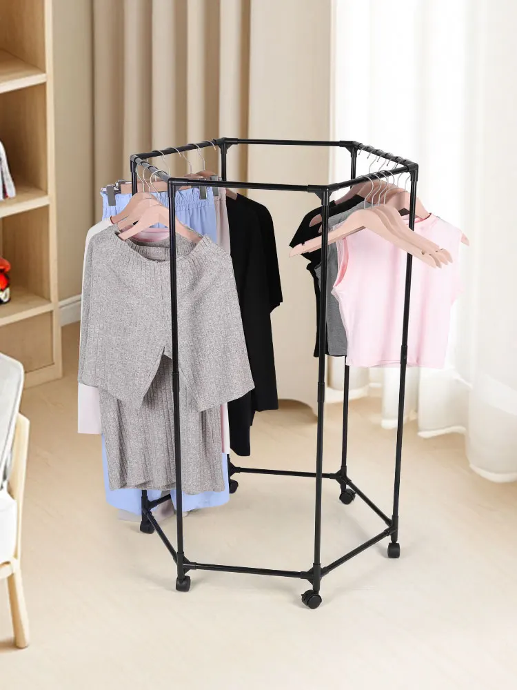 Portant à Roulettes Robuste – Support Métallique pour Robes, Manteaux et Vêtements Lourds