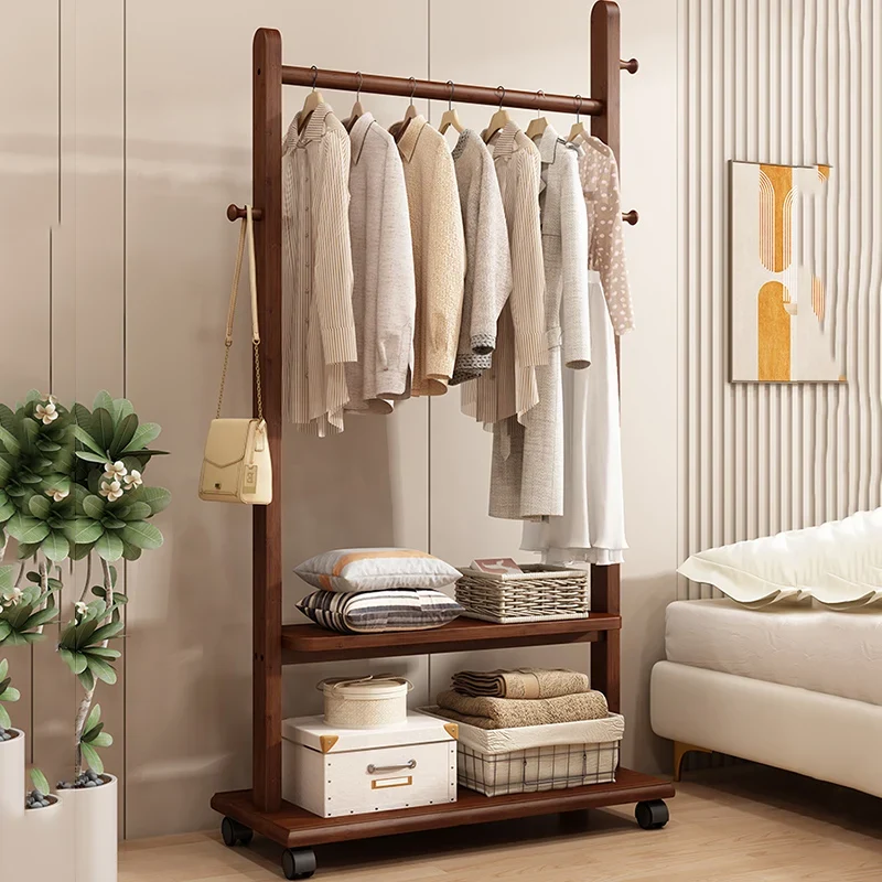 Porte-manteau Bois Massif Style Vintage Nordique