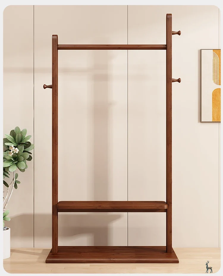 Porte-manteau Bois Massif Style Vintage Nordique