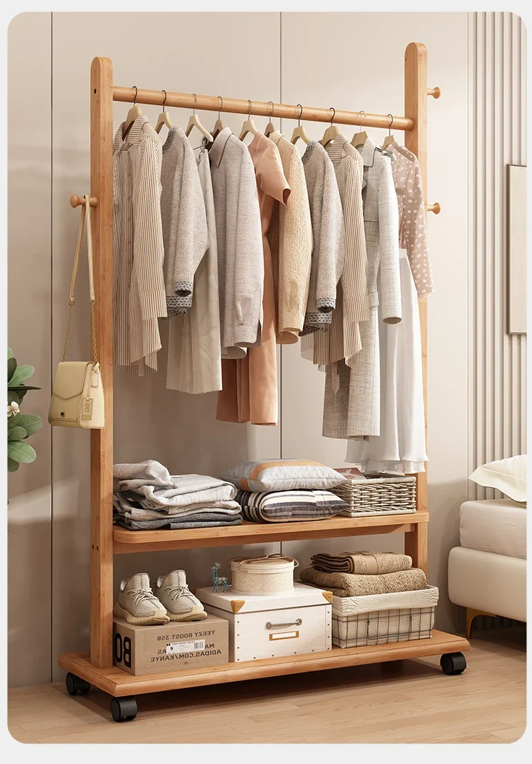 Porte-manteau Bois Massif Style Vintage Nordique