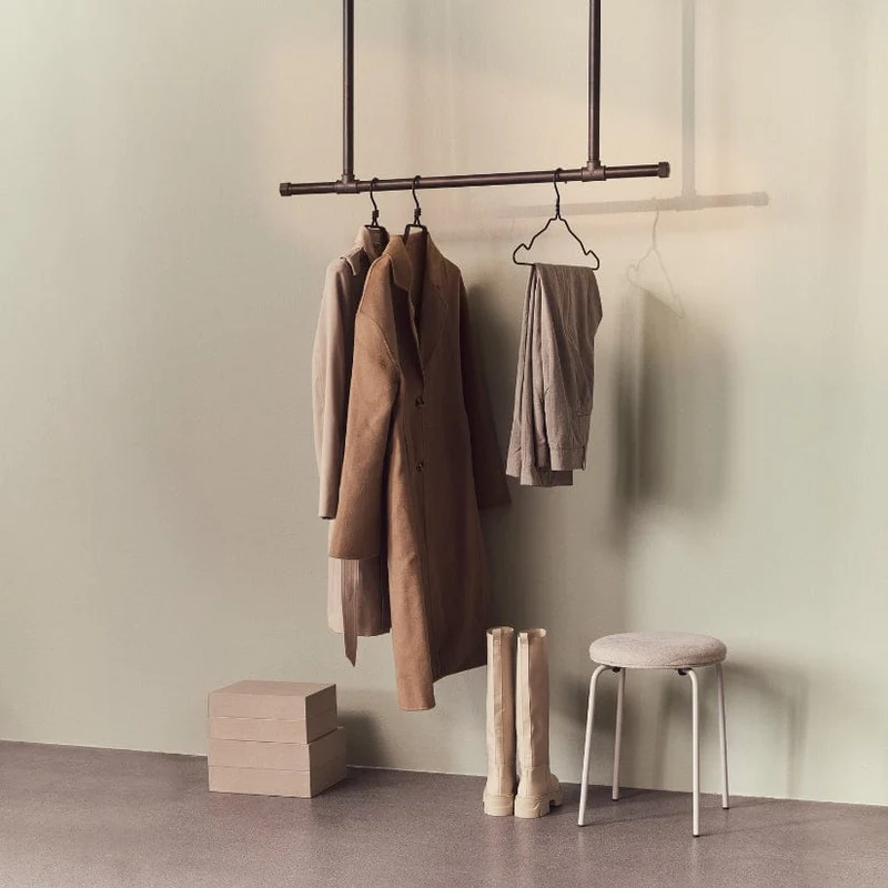 Original Chuck - Portant à vêtements suspendu au plafond avec tringles latérales