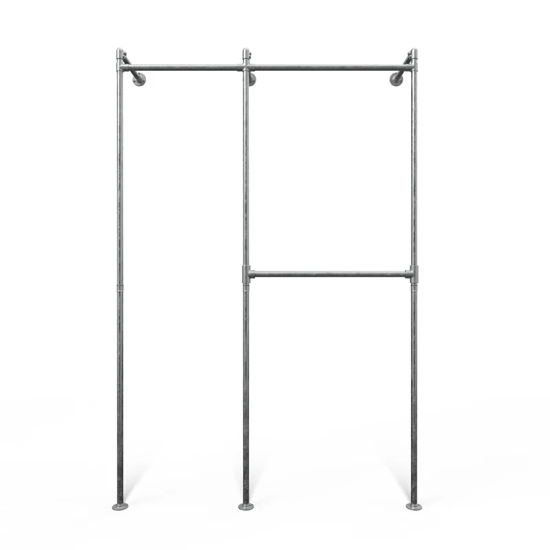 Original Steele Walk-in à 2 Modules - (1 Tringle / 2 Tringles) Rangement Flexible pour Vêtements