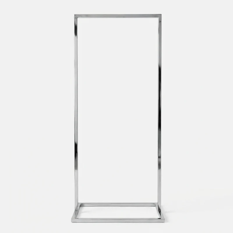 Frame Little Judd Chrome - Portant à vêtements autoportant pour petits espaces