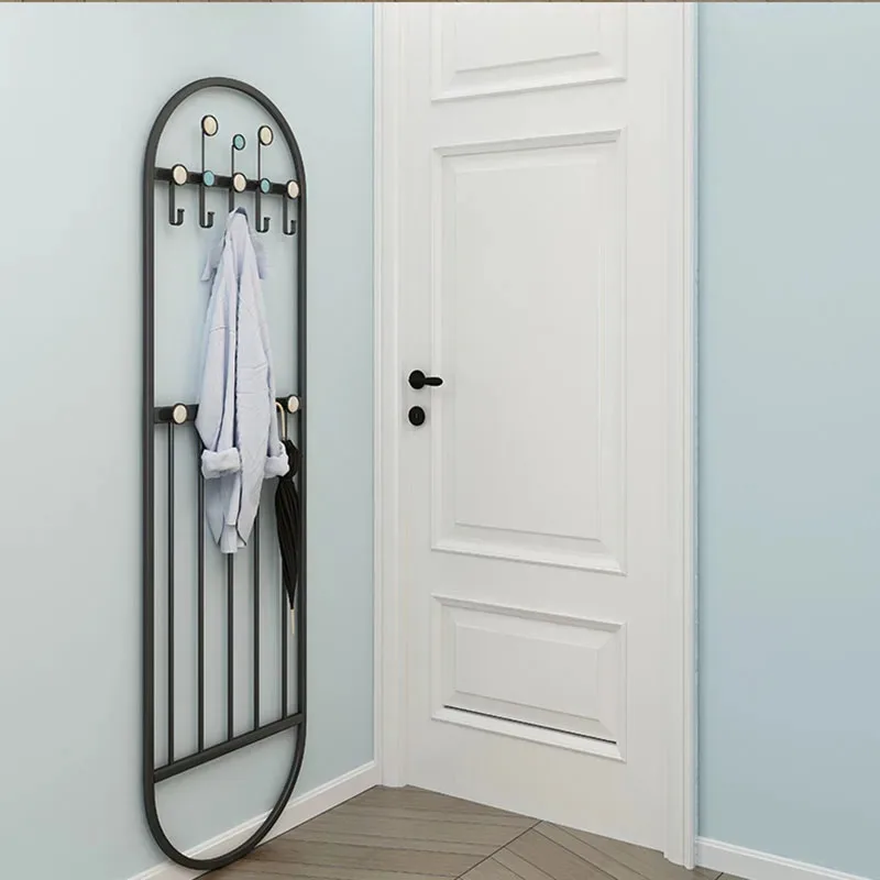 Étagère Murale Métallique Pliable – Portant Noir Modulable pour Chambre, Séchage et Rangement