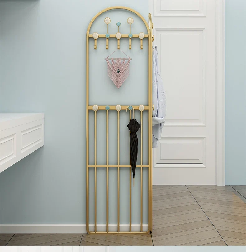 Étagère Murale Métallique Pliable – Portant Noir Modulable pour Chambre, Séchage et Rangement