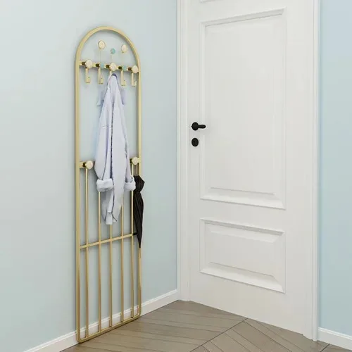 Étagère Murale Métallique Pliable – Portant Noir Modulable pour Chambre, Séchage et Rangement