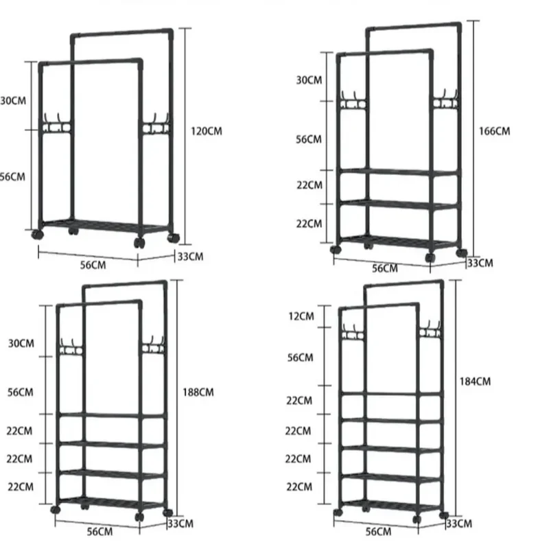 Portant Mural en Bambou et Fer – Meuble Design pour Chambre, Porte-Manteau Décoratif