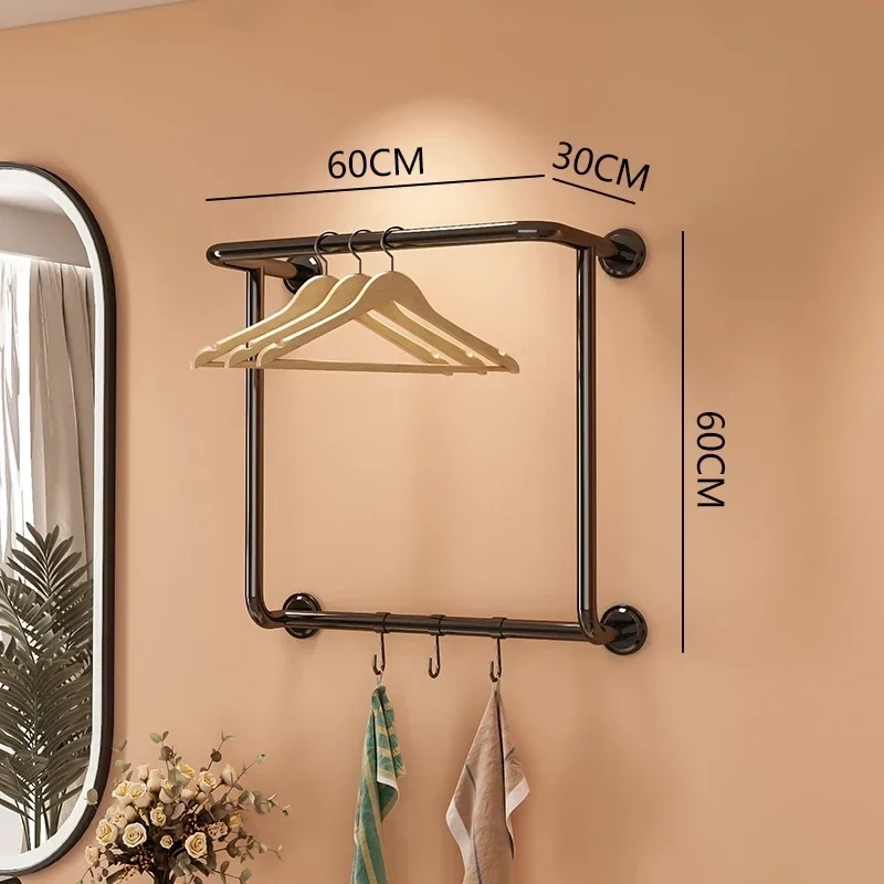 Portant Hôtel en Acier Inoxydable Titane – Rangement Élégant pour Chambres, Appartements et Salles de Bain
