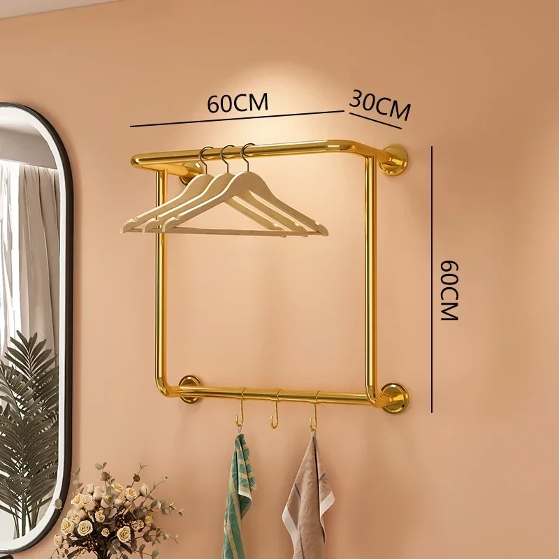 Portant Hôtel en Acier Inoxydable Titane – Rangement Élégant pour Chambres, Appartements et Salles de Bain