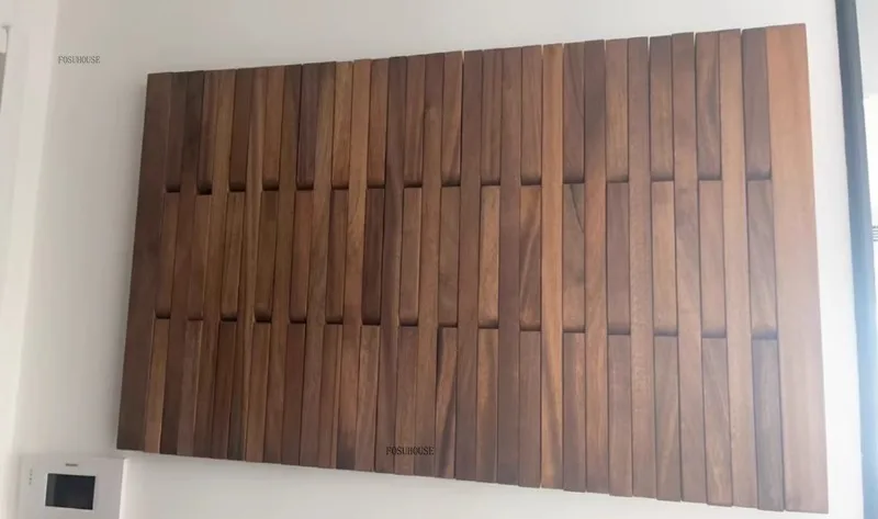 Portant Créatif en Bois Mural Multicouche – Élégant Porte-Manteau pour Entrée et Chambre