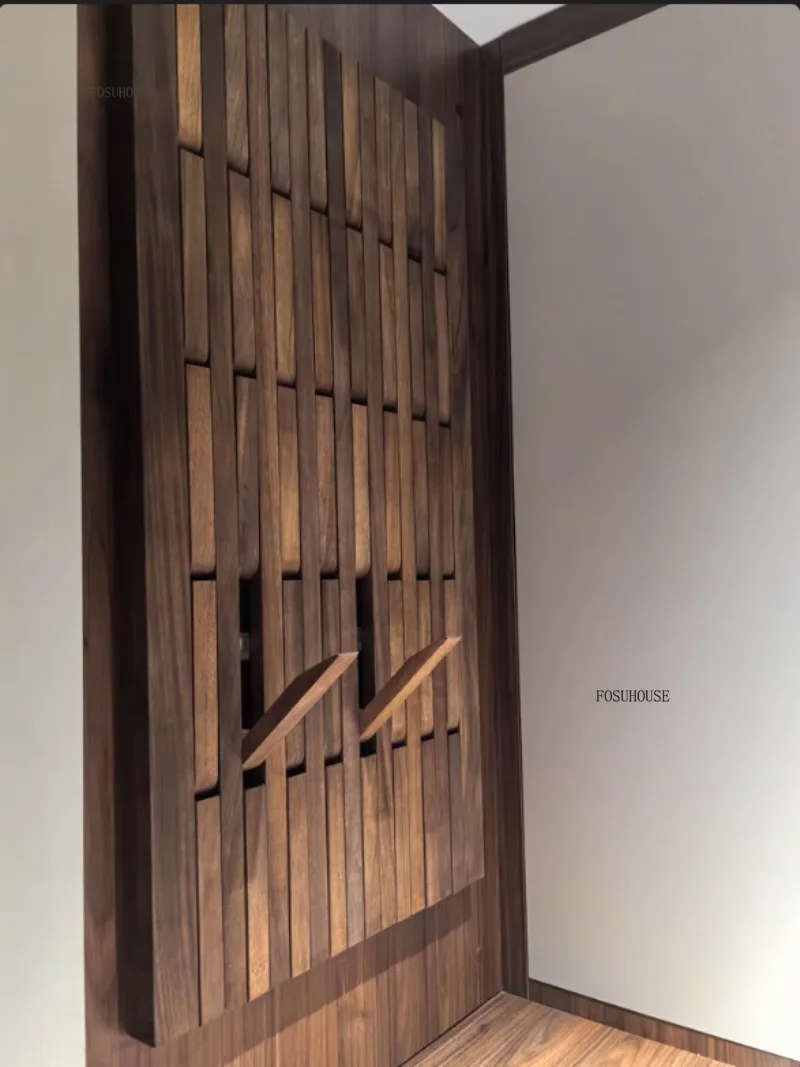 Portant Créatif en Bois Mural Multicouche – Élégant Porte-Manteau pour Entrée et Chambre