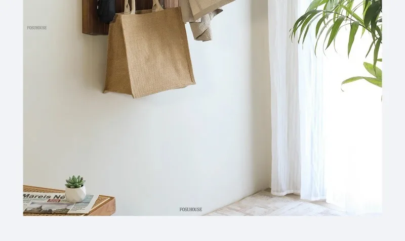 Portant Créatif en Bois Mural Multicouche – Élégant Porte-Manteau pour Entrée et Chambre