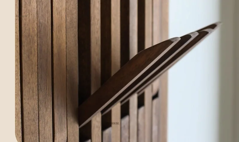 Portant Créatif en Bois Mural Multicouche – Élégant Porte-Manteau pour Entrée et Chambre