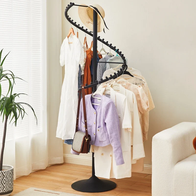Portant Rotatif Multifonction – Support Moderne et Gain de Place pour Chambre et Dressing
