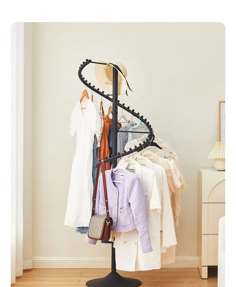 Portant Rotatif Multifonction – Support Moderne et Gain de Place pour Chambre et Dressing