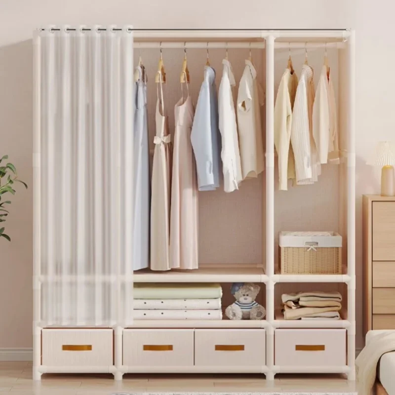 Armoire Simple Montage Facile – Placard Pliable Anti-Poussière pour Chambre, Robuste et Durable