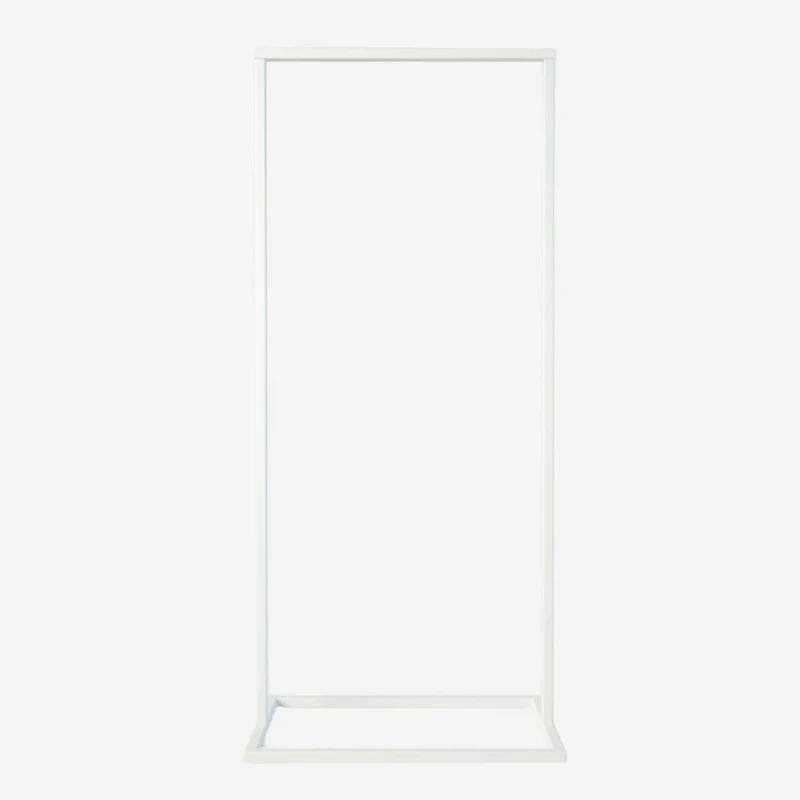 Frame Little Georgia - Portant à vêtements blanc avec pieds industriels carrés