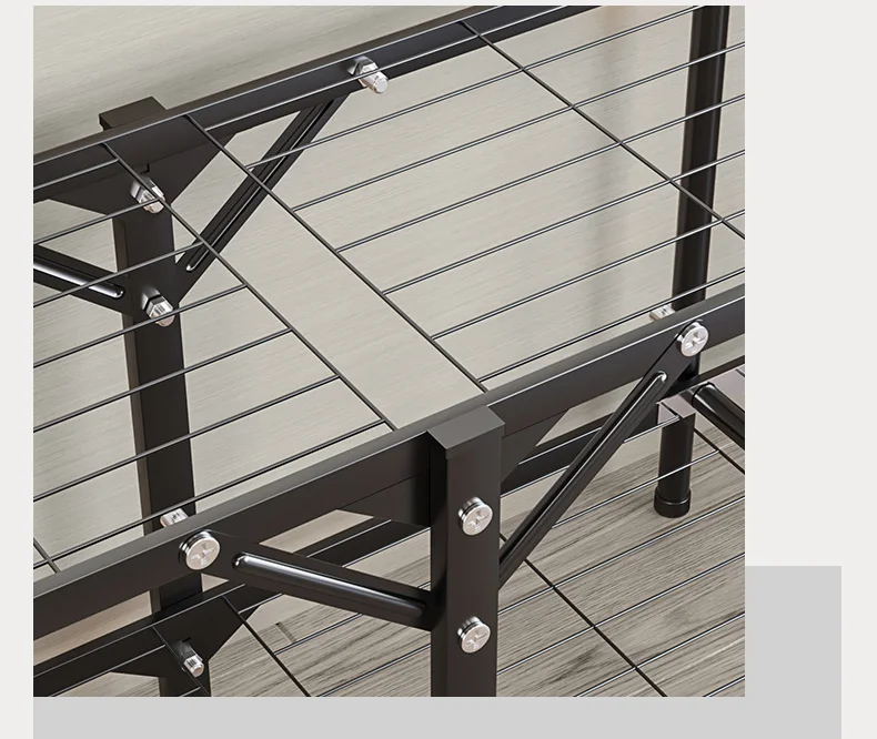 Armoire Pliable Sans Installation – Tubes en Acier Épais, Grand Rangement pour Chambres et Locations