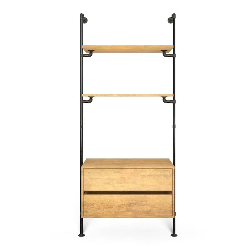 Original Walk-In 1 colonne système d'étagères avec commode - (2 étagères + 1 commode)