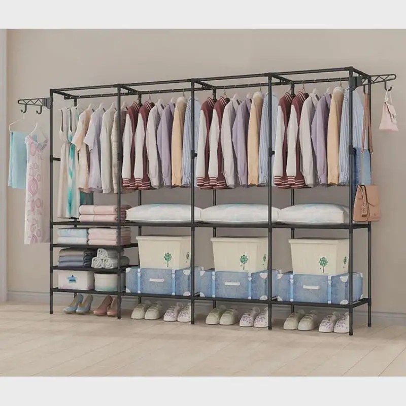 Double Portant à Vêtements avec Tringle Supplémentaire – Support Solide pour Manteaux, Chaussures et Accessoires
