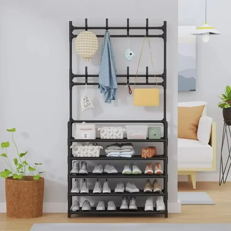 Meuble Multifonction Chaussures et Chapeaux – Rangement Vertical pour Chambre et Dortoir, Design Pratique et Élégant