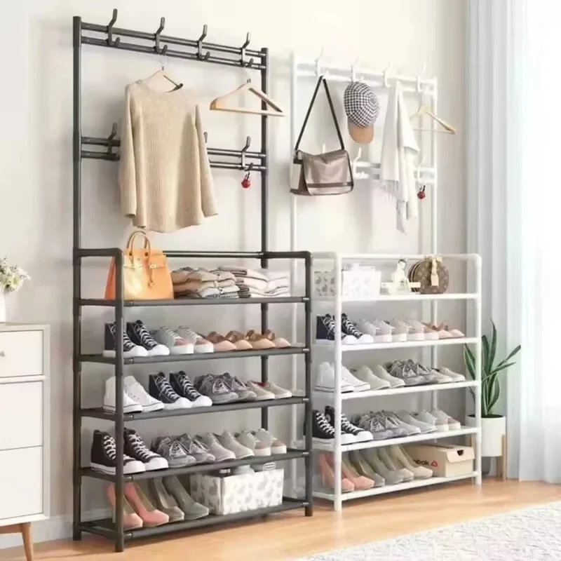 Meuble Multifonction Chaussures et Chapeaux – Rangement Vertical pour Chambre et Dortoir, Design Pratique et Élégant