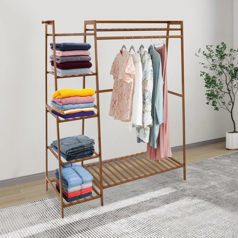 Portant à Vêtements 7 Niveaux – Organisateur Spacieux et Compact pour Chambre, Dortoir et Dressing
