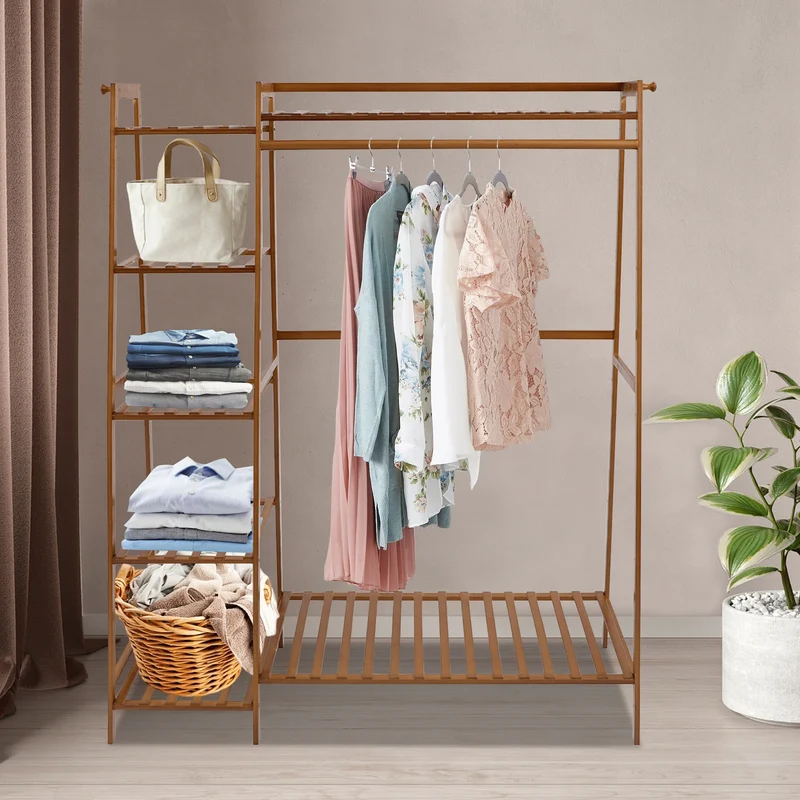 Portant à Vêtements 7 Niveaux – Organisateur Spacieux et Compact pour Chambre, Dortoir et Dressing