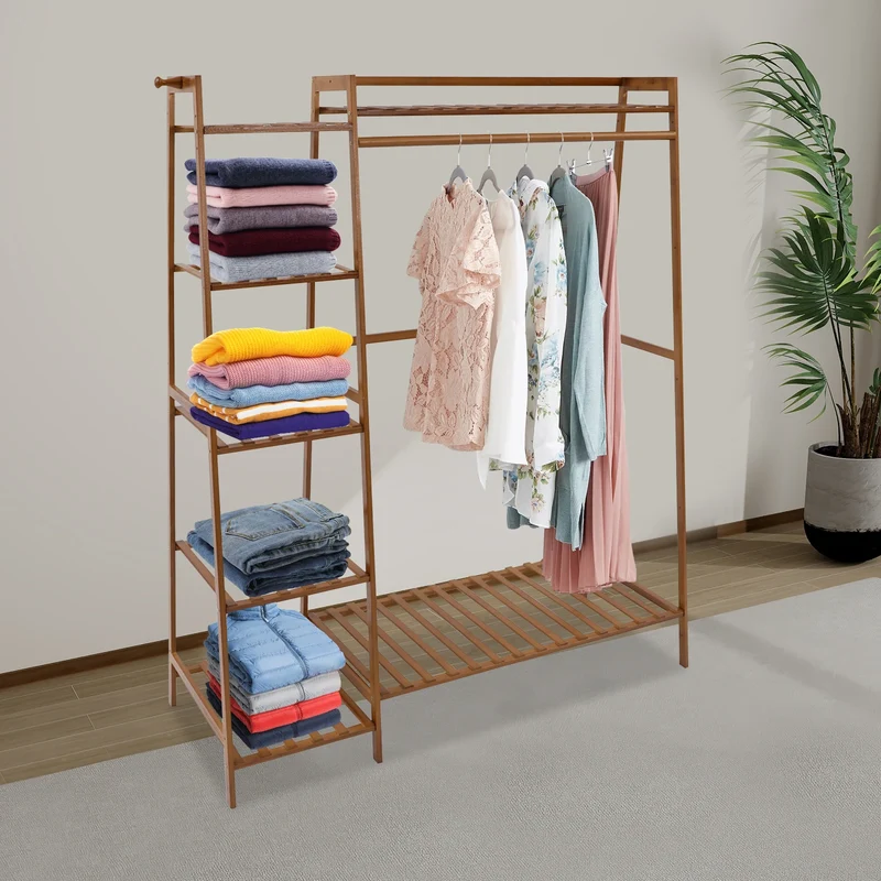 Portant à Vêtements 7 Niveaux – Organisateur Spacieux et Compact pour Chambre, Dortoir et Dressing