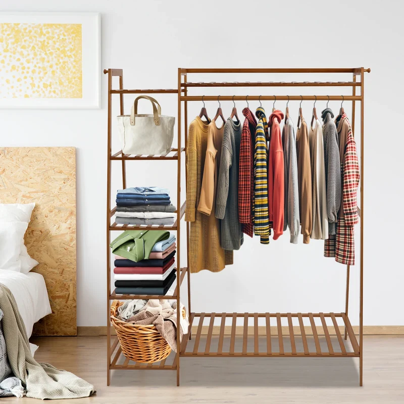 Portant à Vêtements 7 Niveaux – Organisateur Spacieux et Compact pour Chambre, Dortoir et Dressing
