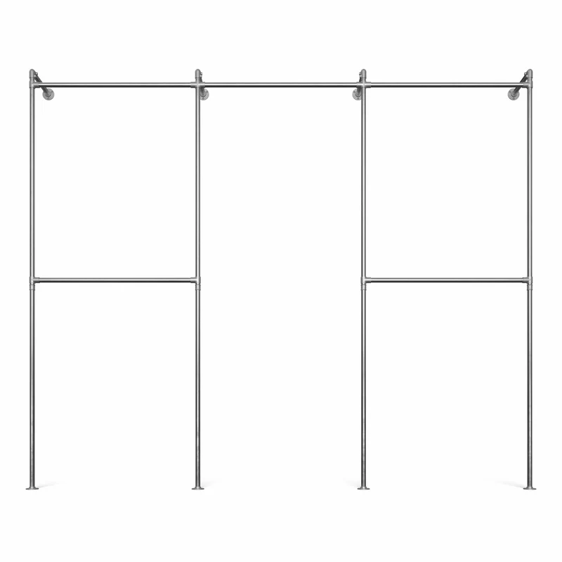 Original Walk-In penderie 3 colonnes - (2 rails / 1 rail / 2 rails)