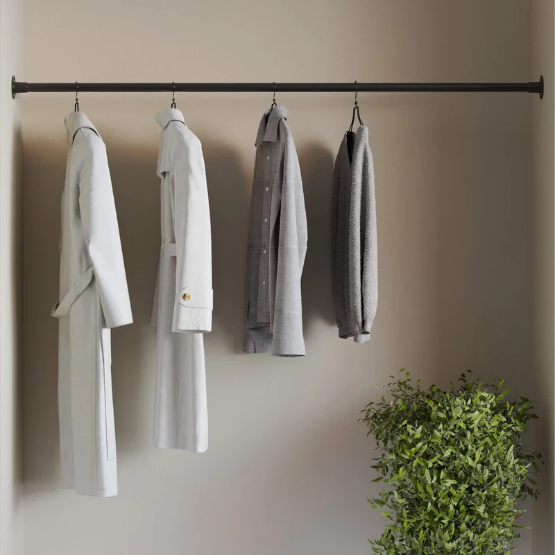 Original Logan - Tringle à vêtements entre deux murs sur-mesure