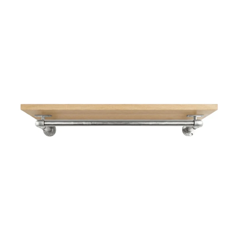 Original Marlow - Tringle à vêtements murale avec étagère en bois