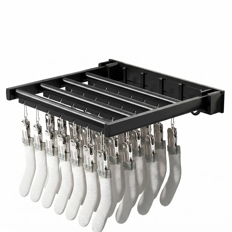 Three-Fold Clothes Drying Rack With Spacious Folding Design
